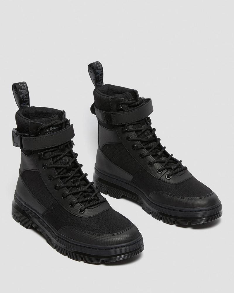 Dr Martens Combs Tech Poly Enkellaars Dames Zwart | NL 709YXF